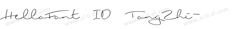 HelloFont ID TongZhi字体转换